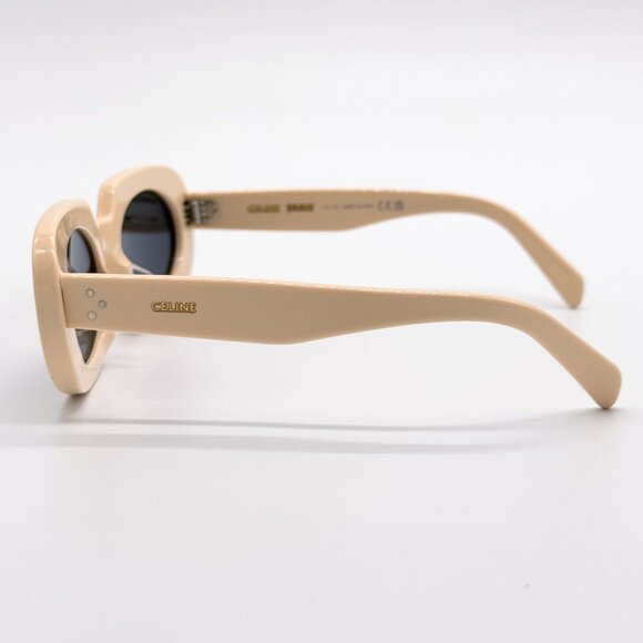 NEW CELINE CL40276U 25A WOMEN IVORY SMOKE SUNGLASSES CELINE - Picture 8 of 14